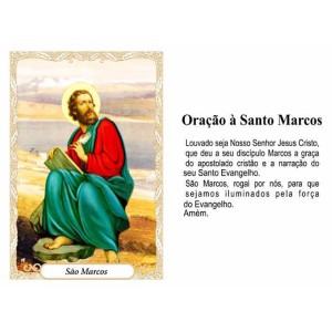 OG141441P100 - Oração São Marcos c/ 100un. - 9,5x6,5cm