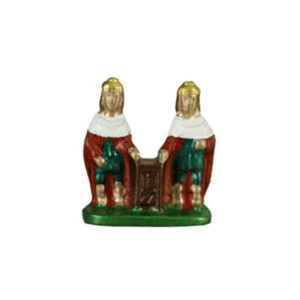 IM89410 - Imagem São Cosme e Damião Metal - 3x3cm