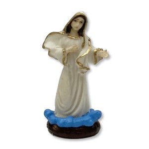 IM1720013 - Imagem N. Sra. Rainha da Paz Resina - 8x4cm