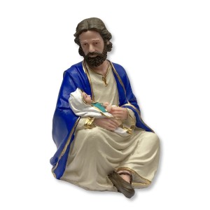 IM1740442 - Imagem São José Sentado Resina - 20x14cm