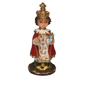 IM1720421 - Imagem Menino Jesus de Praga Resina - 8x4cm
