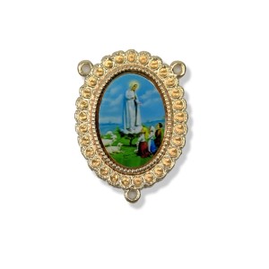 ET1955003 - Entremeio N. Sra. De Fátima Dourado Resinado 1un. - 4X3cm