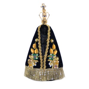 IM5801 - Fac Kit c/ Coroa, Manto e Imagem de N. Sra. Aparecida - 16x10cm