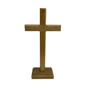 CSC760120 - Cruz de Mesa Madeira - 21x10cm