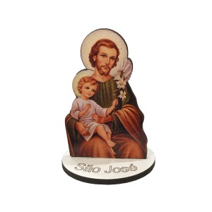 AO291116 - Pedestal São José MDF - 7,5x5,3cm