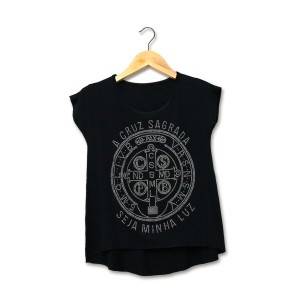 BB13300 - Bata Medalha de São Bento Preta