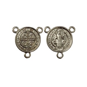 ET1630020P2 - Entremeio Medalha de São Bento Níquel c/ 2un. - 3x2,5cm