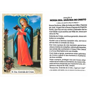 OG140101P100 - Oração N. Sra. Grávida c/ 100un. - 9,5x6,5cm