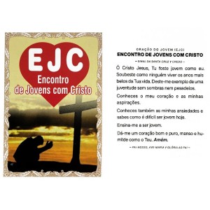 OG49003P100 - Oração EJC c/ 100un. - 6x4cm