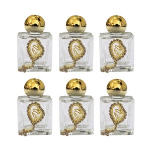 GF750230P6 - Garrafinha Nossa Senhora c/ Pingente Folheado e Strass c/ 6un. - 6x2,5cm