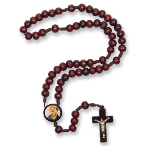 TE940161 - Terço Madeira N. Sra. Da Salette - 37cm