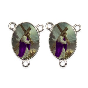 ET1681450P2 - Entremeio Bom Jesus dos Passos Duplo Resinado c/ 2un. - 2,5x2cm