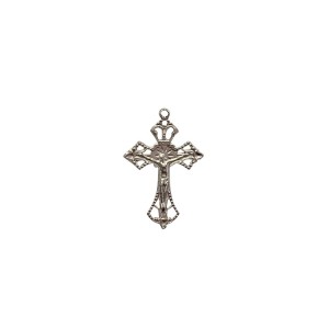 CZ861000P3 - Crucifixo Metal Níquel c/ 3un. - 4,3x2,8cm
