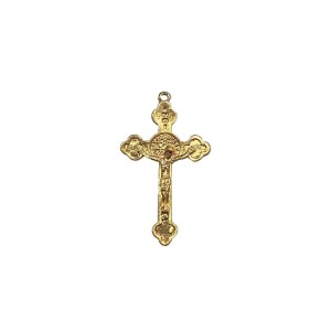 CZ861506 - Cruz São Bento Metal Dourado - 5,3x3,1cm