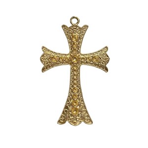 CZ851524 - Cruz Metal Dourado - 8,3x5,9cm