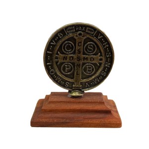 AO295031 - Pedestal Medalha de São Bento - 6,5x5,5cm (649)
