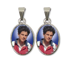 MD126427P2 - Medalha São Carlo Acutis PX Dupla Níquel c/ 2un. - 3X1,5cm