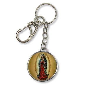 CH1090014 - Chaveiro N. Sra. De Guadalupe Duplo Resinado – 12x3,5cm