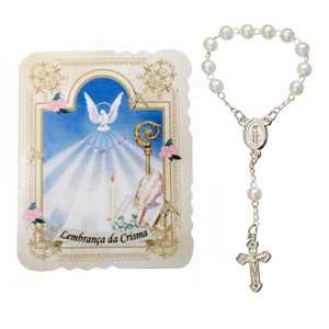 CD34001 - Cartão c/ Dezena Crisma - 7,5x6cm