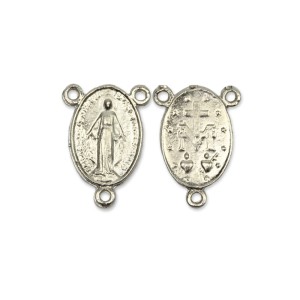 ET1620040P2 - Entremeio N. Sra. Das Graças Níquel c/ 2un. - 2,7x1,9cm