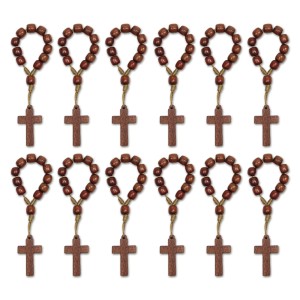 DZ76040P12 - Dezena Madeira Muirapiranga c/ 12un.(Mini Terço) - 10x2m